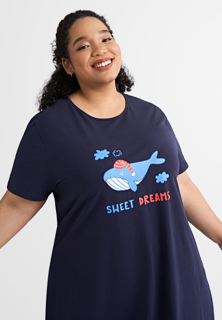 Comel Animals Cotton Jersey Sleep Dress Mis Claire