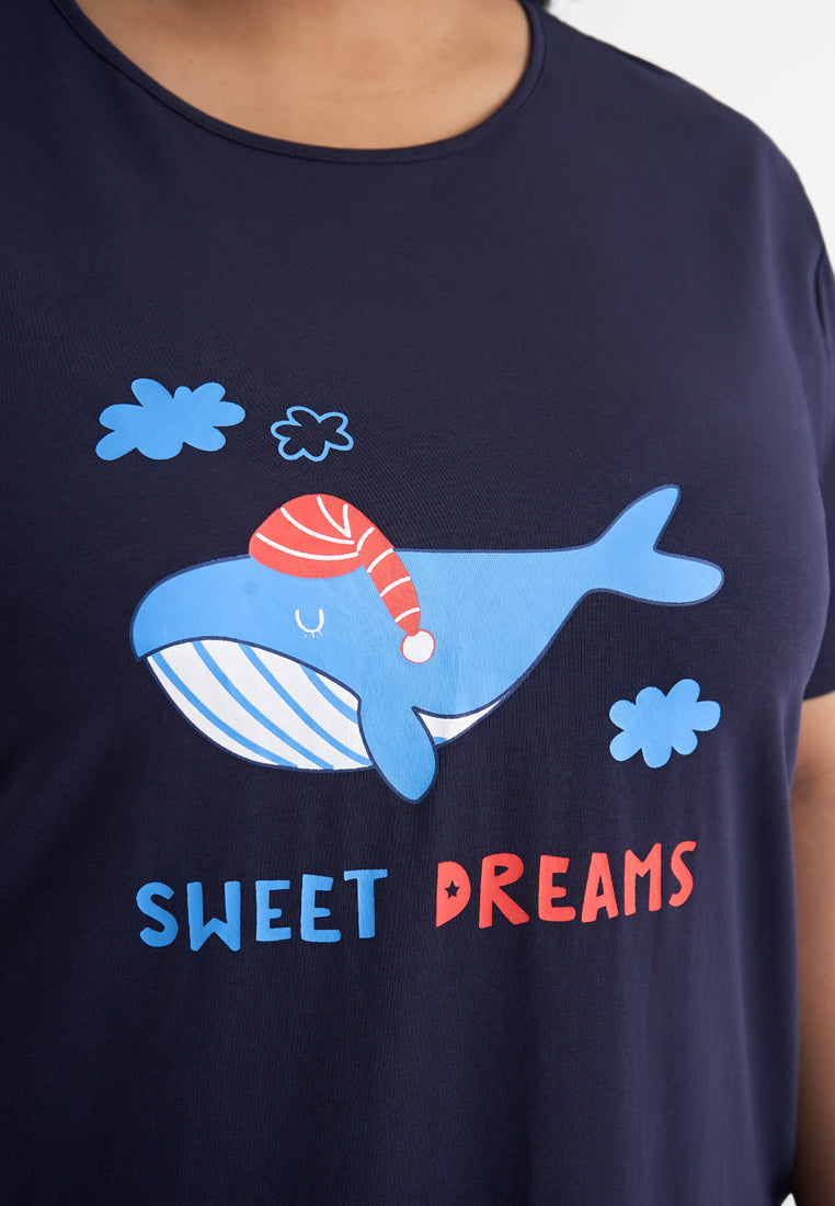 Comel Animals Cotton Jersey Sleep Dress Mis Claire