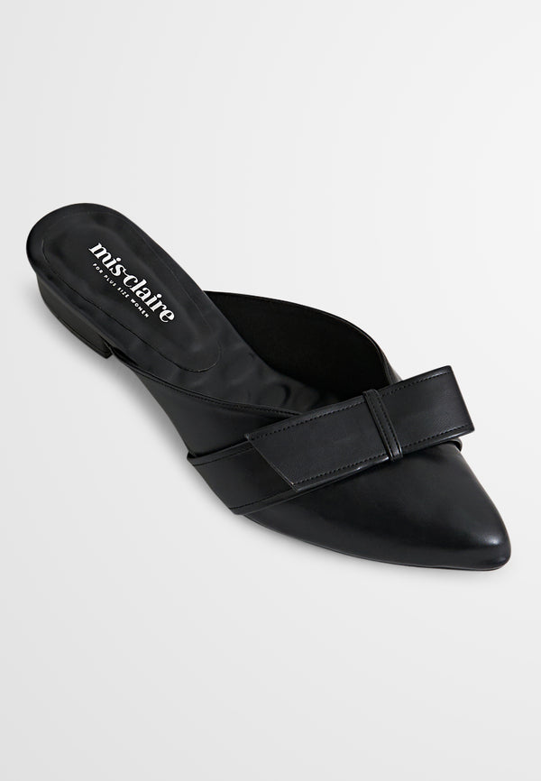 Lauren Backless Ribbon Pointed Flats