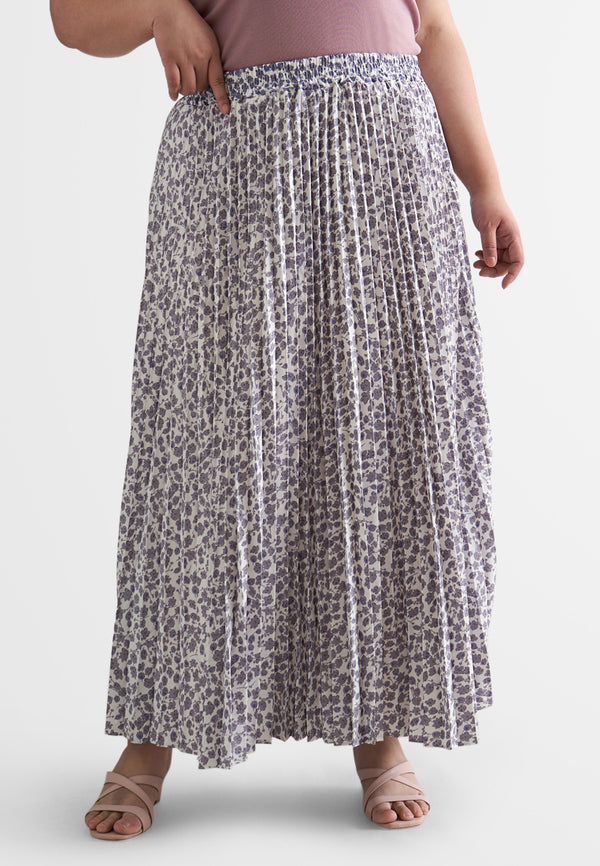 Rita Floral Printed Pleated Skirt