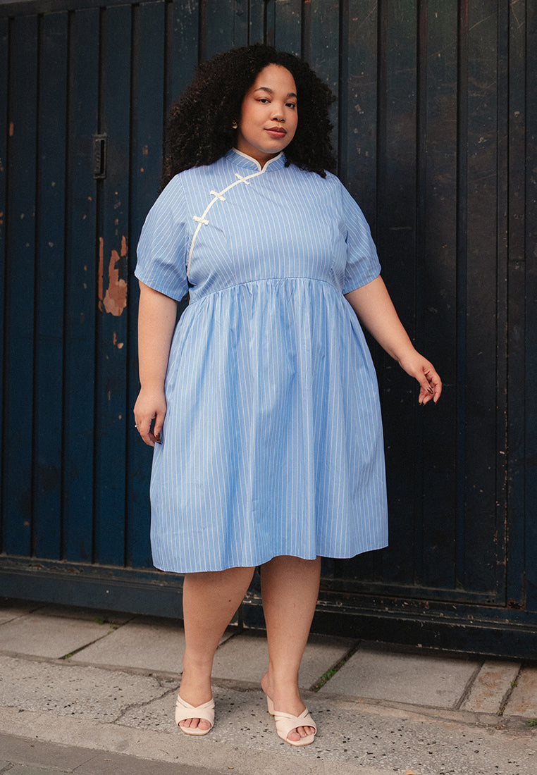 Sisi CNY Short Sleeve Stripe Dress – Mis Claire