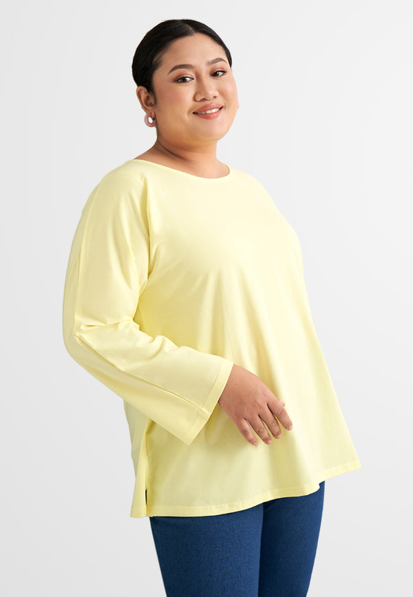 Calista EVERYDAY Loose-fit Crop Sleeve Tshirt