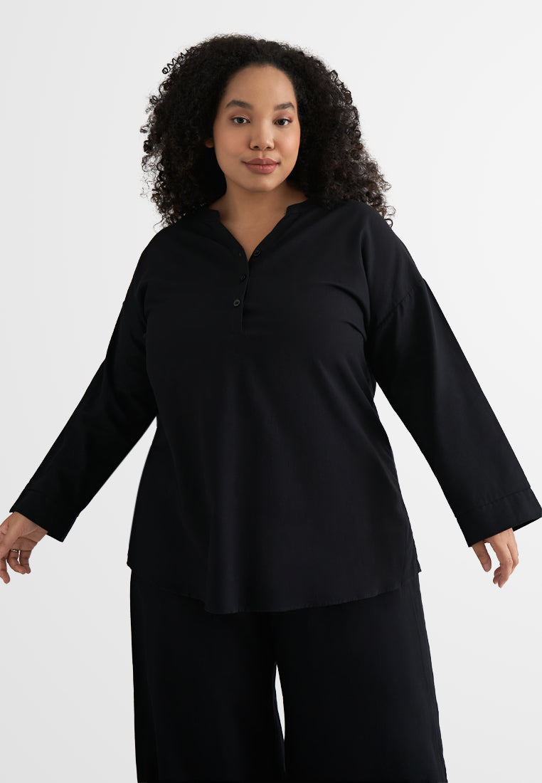 LEIA BLOUSE (BLACK)