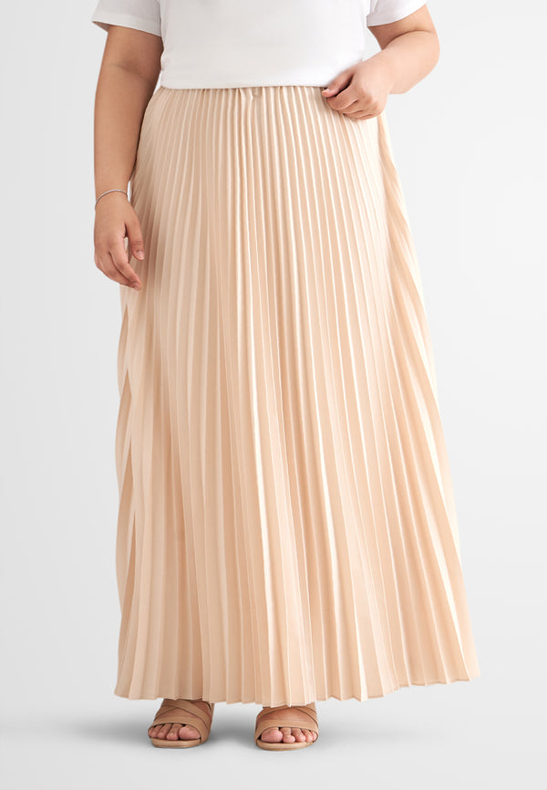 Posey Pretty Pleated Long Skirt