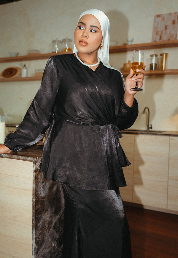 Aurora Shine Tie Wrap Top (60825)