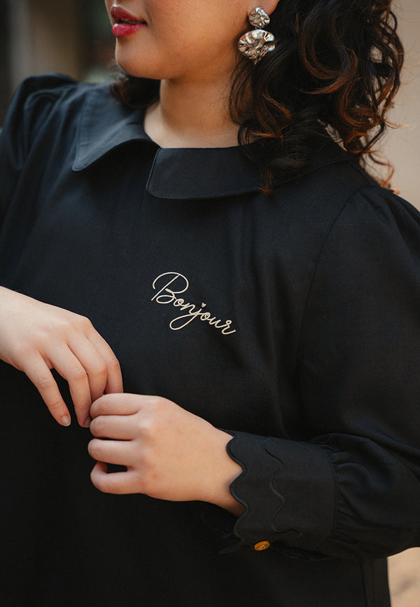 Bancroft Peter Pan Collar Embroidery Blouse