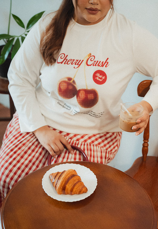 Cheryl Cherry Print Graphic Tee