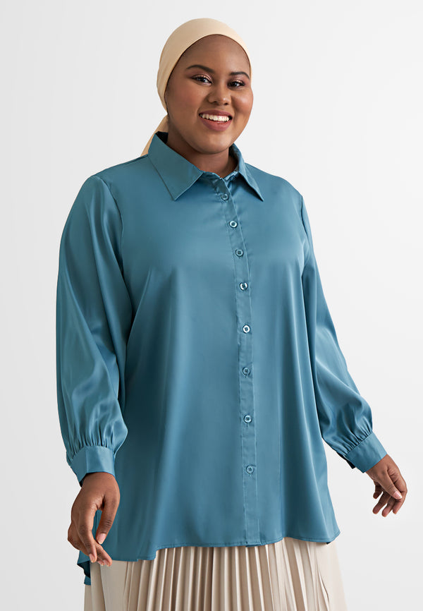 Clarice Glow Satin Shirt