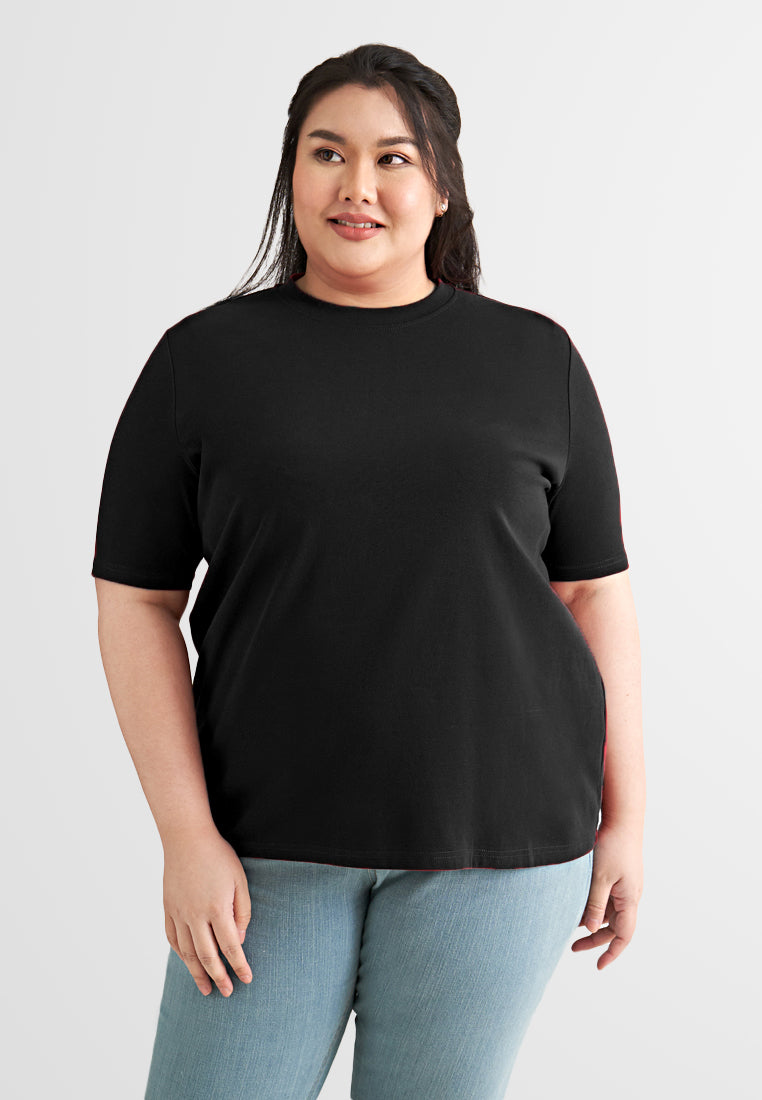 Cleo CLASSIC FINE Short Sleeve Tshirt - Black