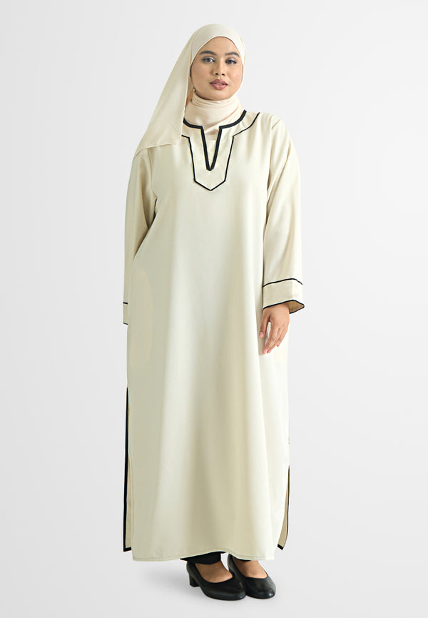 Dalia Demure Side Slit Jubah Dress
