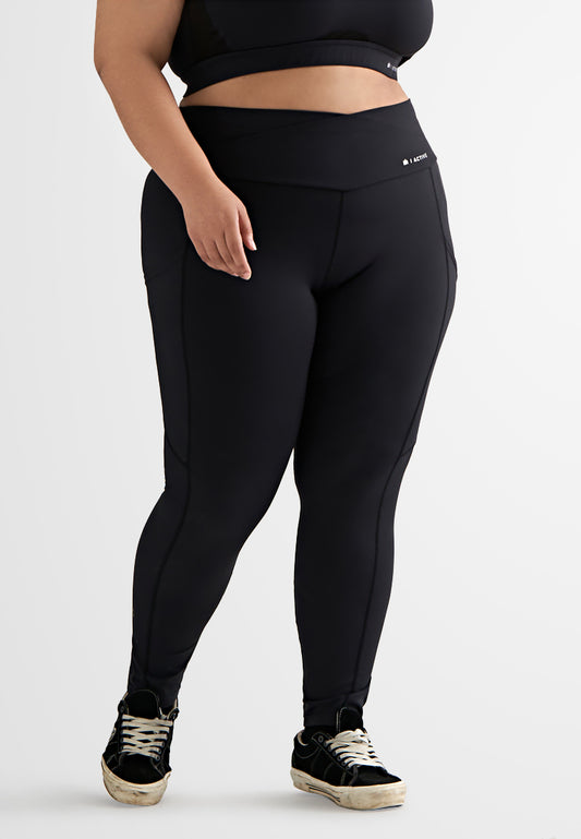 Energy 2.0 Drawstring Cross Over Waist Active Leggings