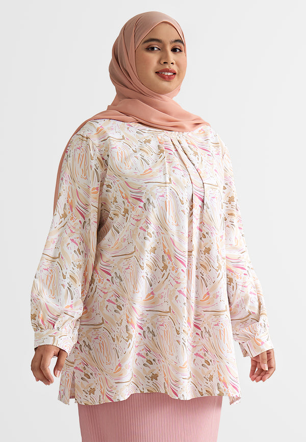 Etta Printed Elegant Loose Blouse