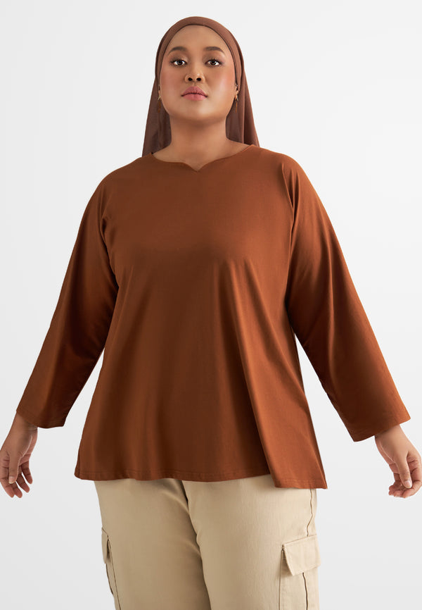 Falisca EVERYDAY Crown Neckline Loose Fit Tee