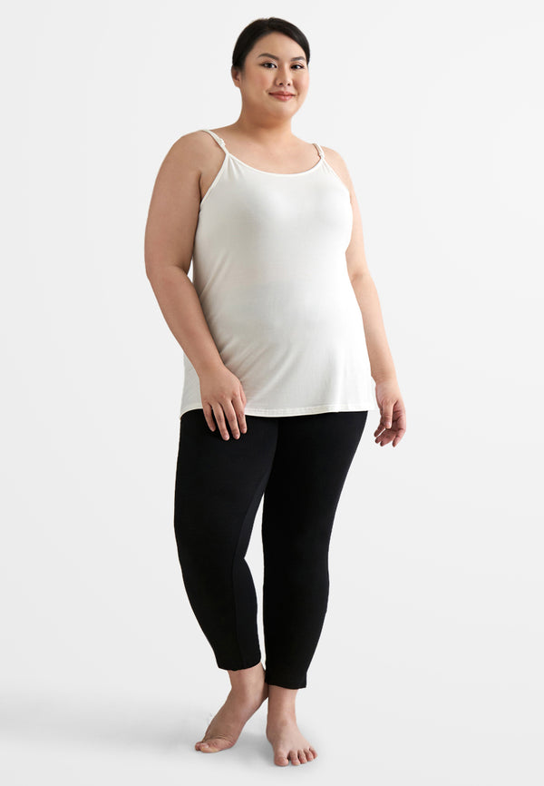 Feena OUTSTANDINGLY SOFT Plus Size Camisole - White