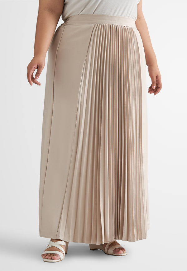 Ginny Front Pleated Flared Skirt