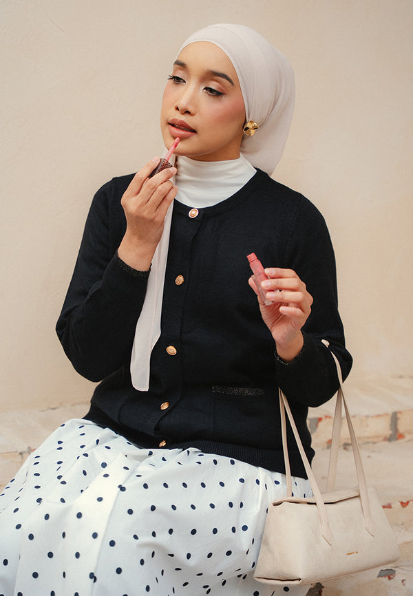 Gwenyth Gold Button Knit Cardigan