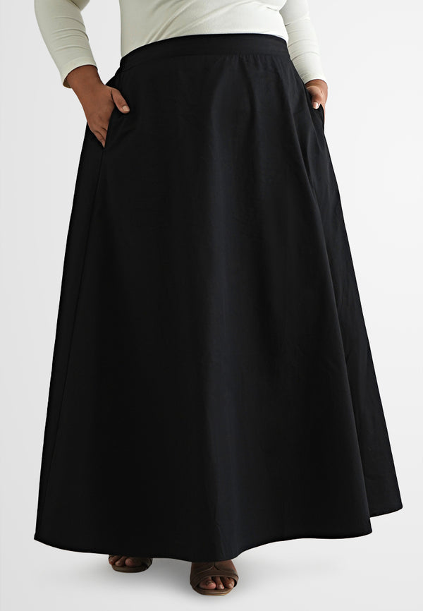 Haniya Structured A-Line Long Skirt