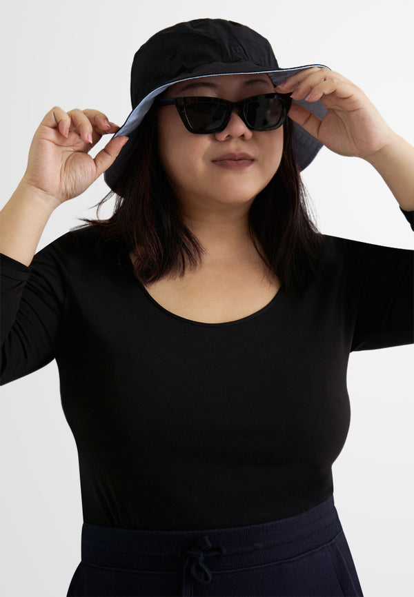 Helia Plus Size Two Way Bucket Hat