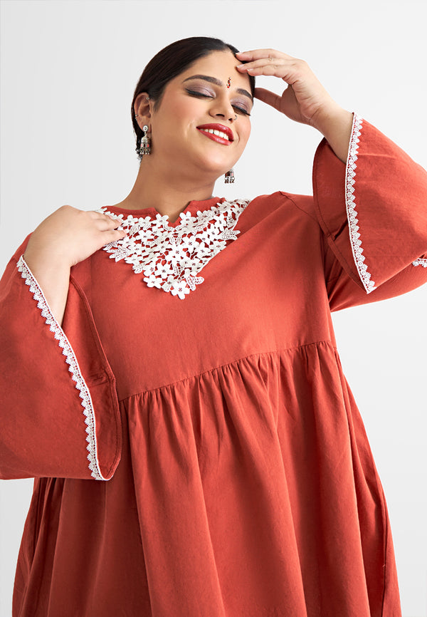 Kanika Deepavali Embroidery Flare Sleeve Peplum Blouse