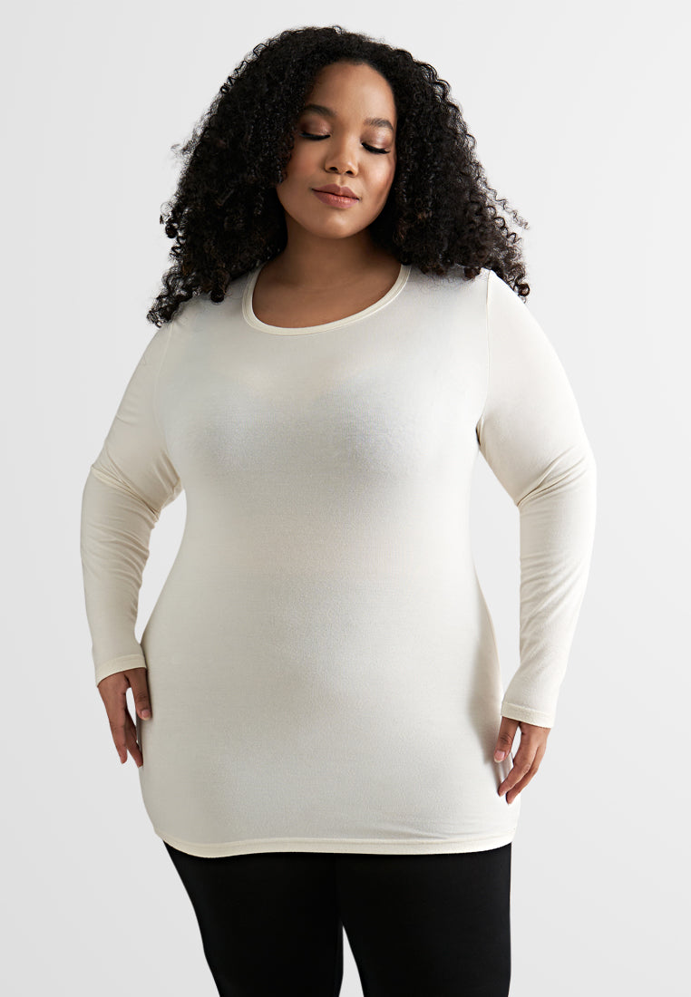 Kelly OUTSTANDINGLY SOFT Long Sleeve Top - White