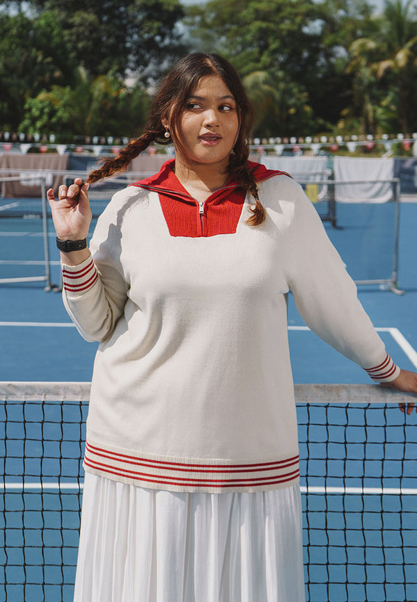 Kenzie Knit Sailor Collar Top