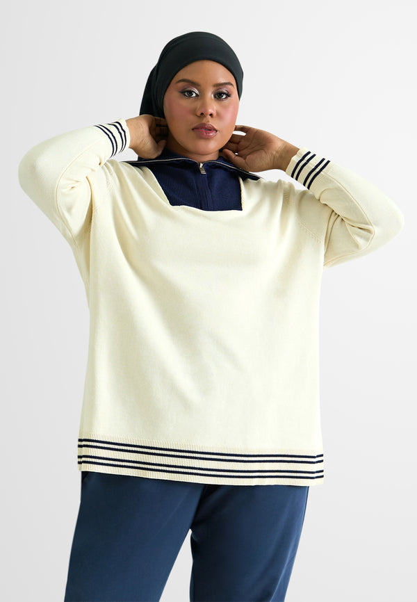 Kenzie Knit Sailor Collar Top