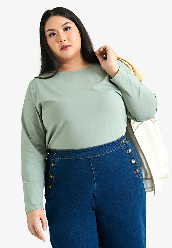 Larisa EVERYDAY Basic Long Sleeve Tee (805202)