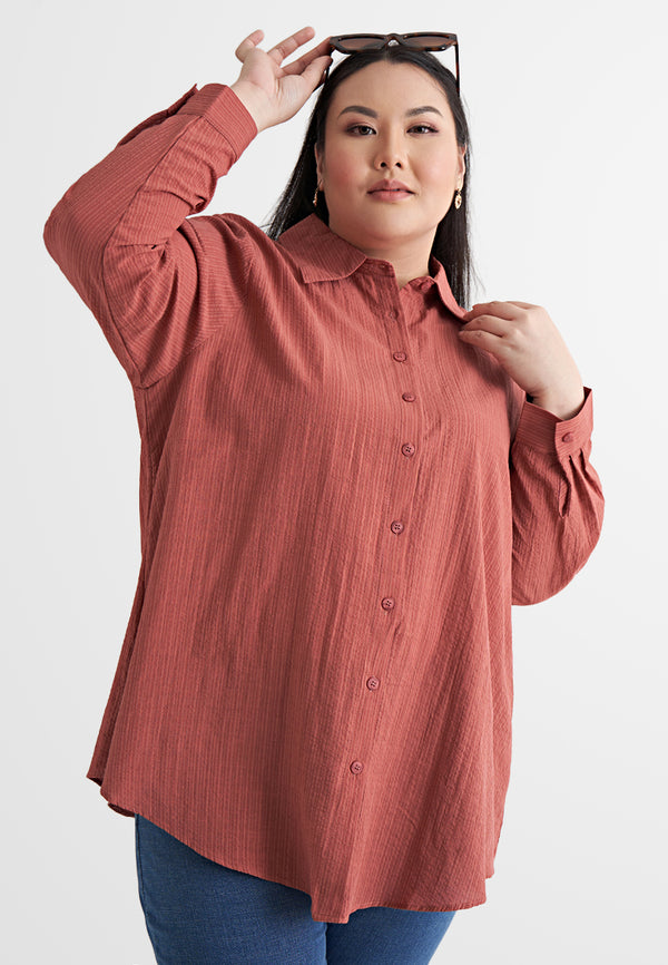 Lily Textured Subtle Embroidery Shirt
