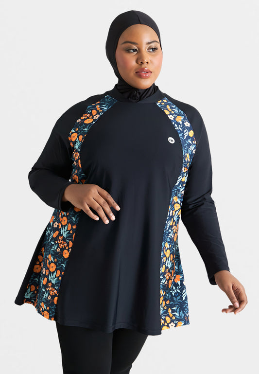 Manami Floral Prints Swim Top