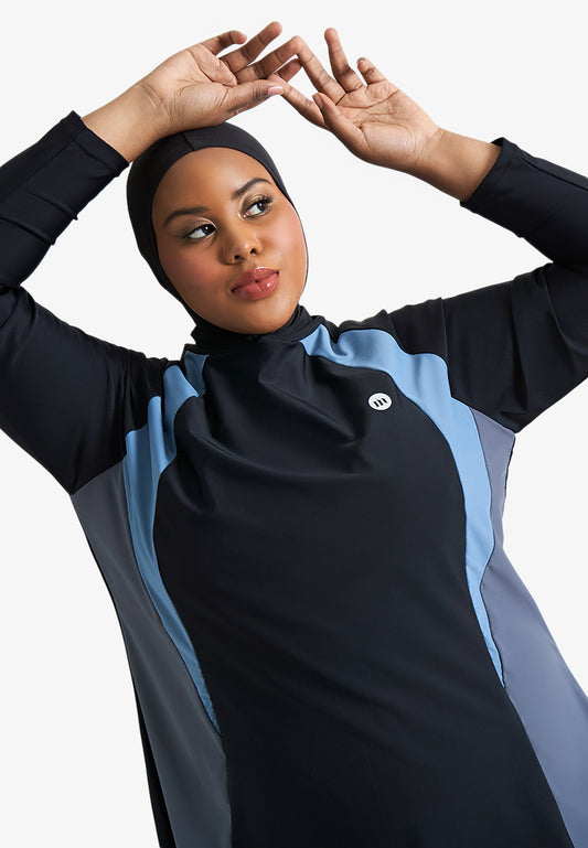 Marisol Colour Block Swim Top