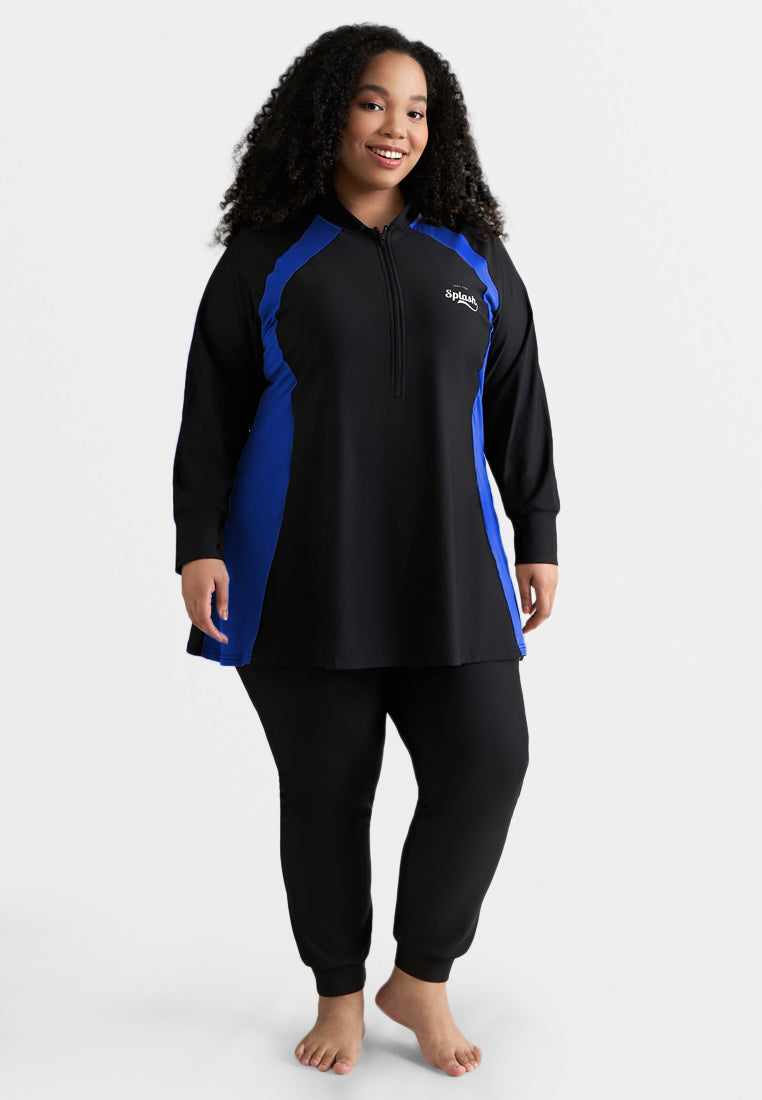 Moana Plus Size Swimming Suit Set - Blue