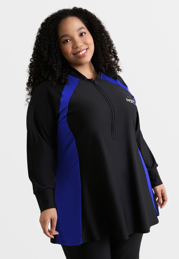 Moana Plus Size Swimming Suit Set - Blue