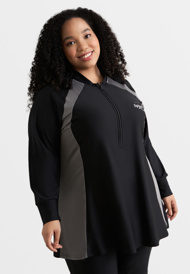 Moana Plus Size Swimming Suit Set - Grey