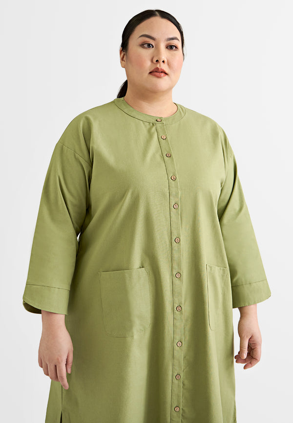 Nami ZEN 2024 Long Button Tunic Top