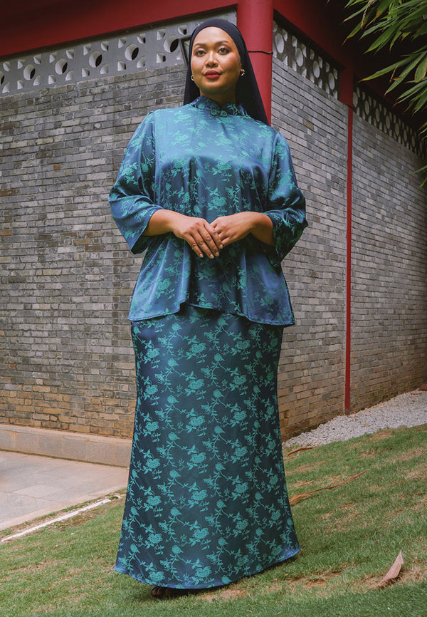 Ningli Oriental Collection Mandarin Collar Kurung Kedah Set