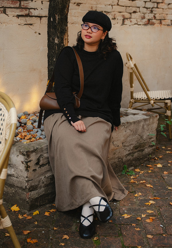 Nola Gold Button Knit Top