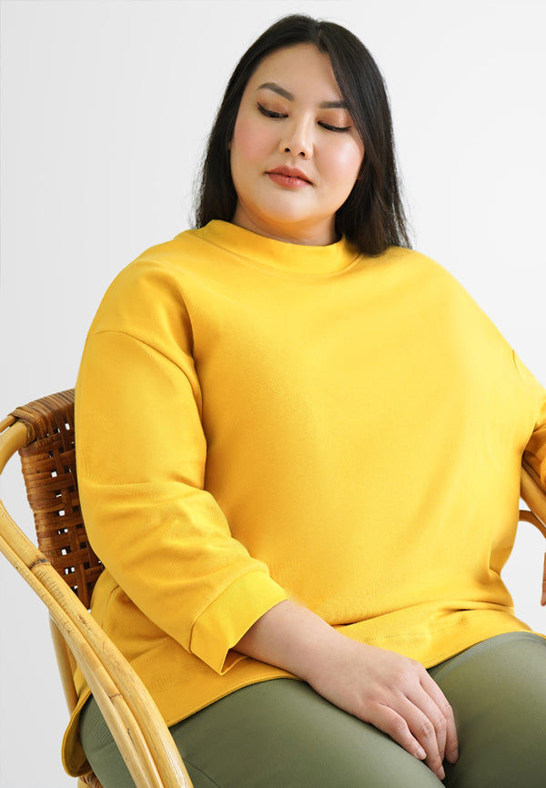 Olin Oversized 3/4 Dolman Sleeves Jumper Tee (705202)