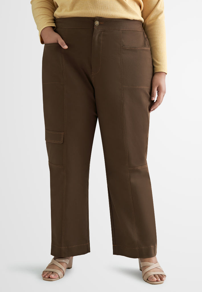 Onida Cargo Contrast Stitch Pocket Pants – Mis Claire