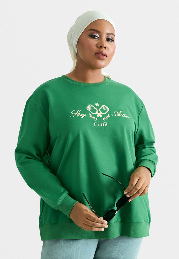 Parvin Round Neck Embroidery Jumper