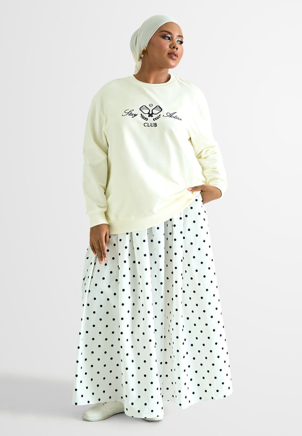 Parvin Round Neck Embroidery Jumper