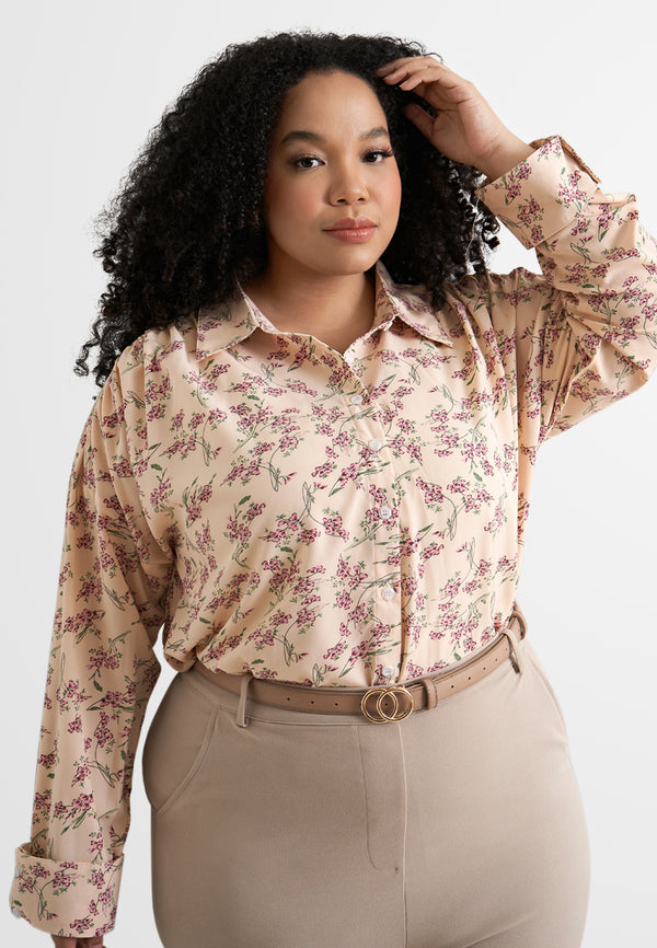 Percy Printed Basic Button Shirt