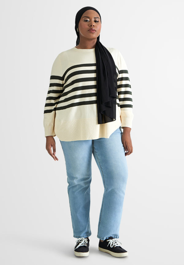 Riya Classic Stripe Knit Top