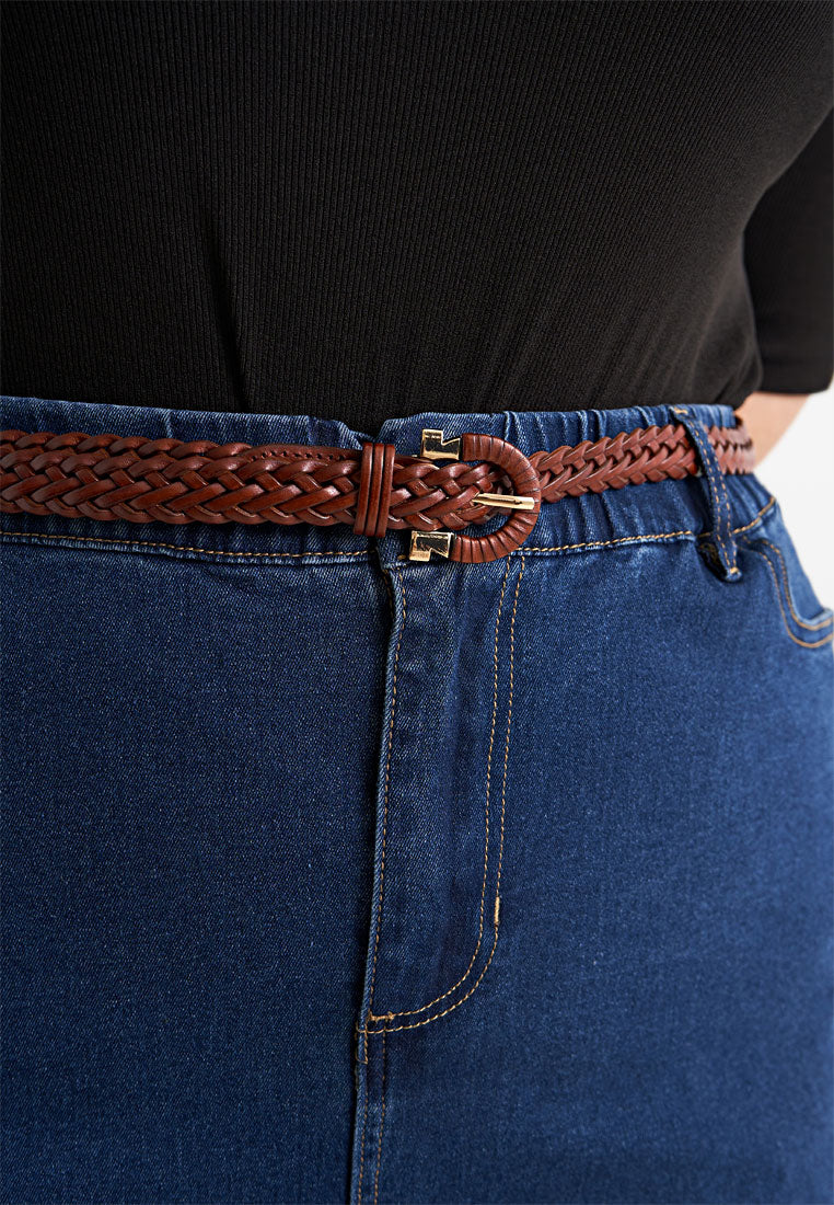 Twists Braided Plus Size Belt
