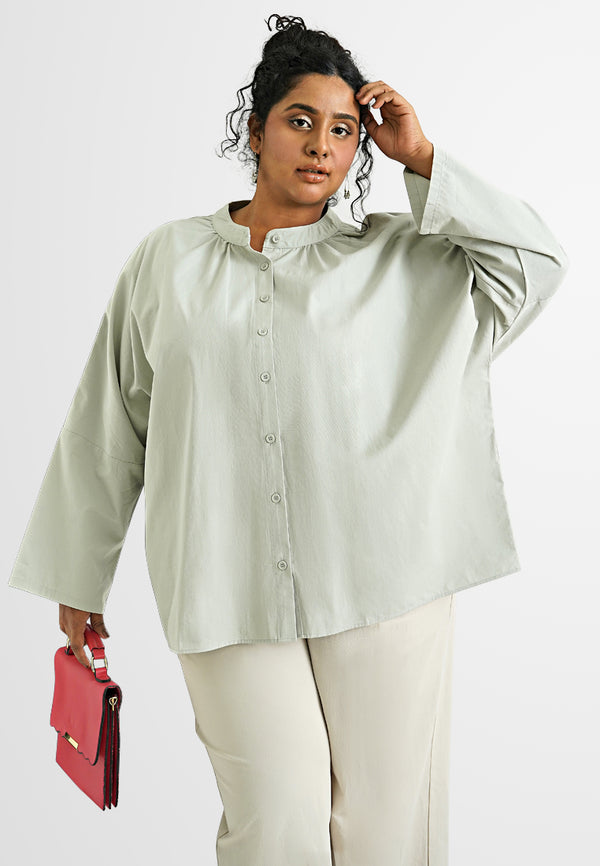 Zuzu Long Sleeve Oversized Shirt