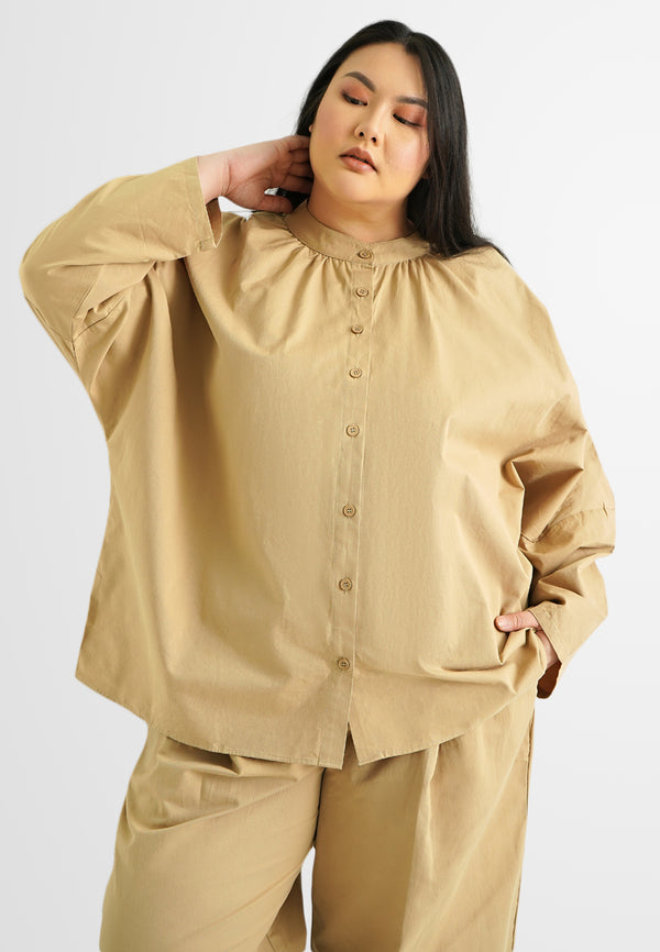 Zuzu Long Sleeve Oversized Shirt