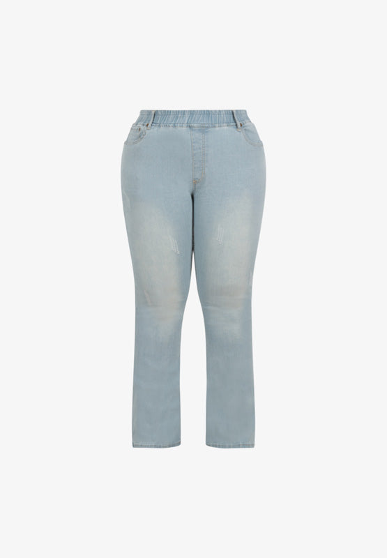 Danica Ultra Stretch Boot Cut Jeans - Light Blue