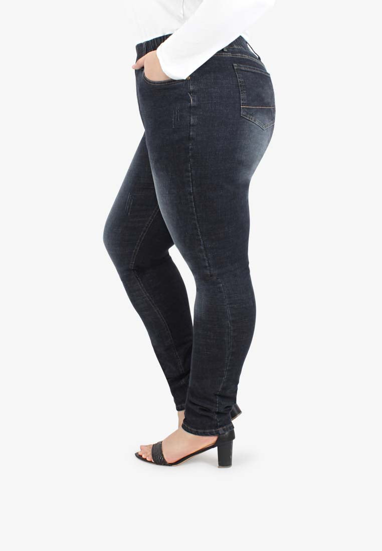 Jordy Ultra Stretch Skinny Cut Jeans - Black