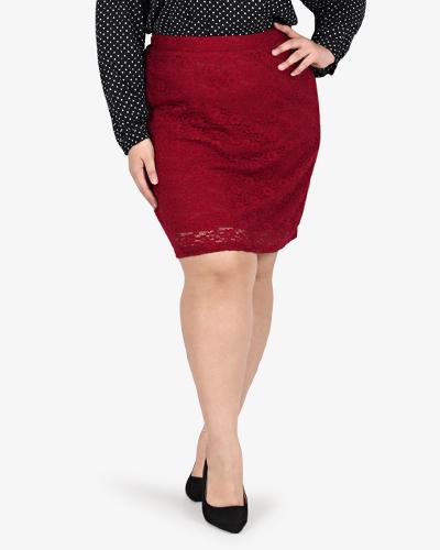Lamara Lace Mini Skirt - Red