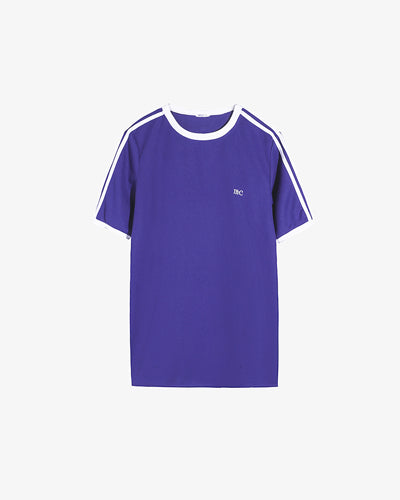Addyson Short Sleeve Athleisure Tee - Purple