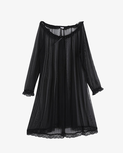 Luscious Intimate Sexy Night Dress - Black